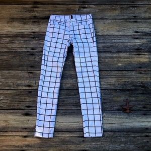 H&M Grid Skinny Jeans